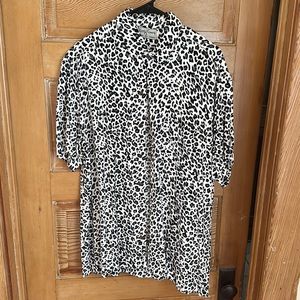 Kenny Flowers Leopard Print Short Sleeve Hawaiian Shirt